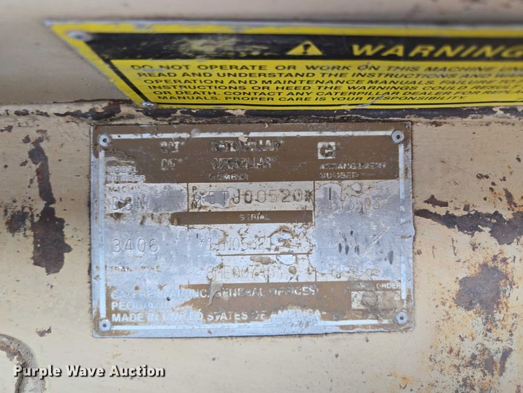 image for item ED2146 1992 Caterpillar D8N dozer