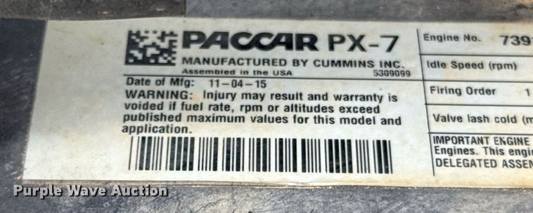 image for item ED5799 2016 Peterbilt 337 crane truck