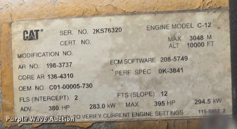 image for item EF1612 2002 Sterling sewer jetter truck