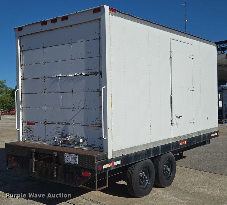 image for item EF1686 2000 Shop built enclosed cargo trailer