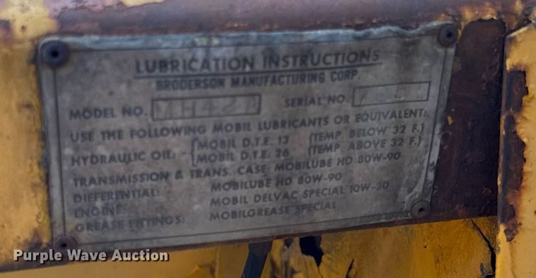 image for item EF2089 Broderson MH43A Drop hammer