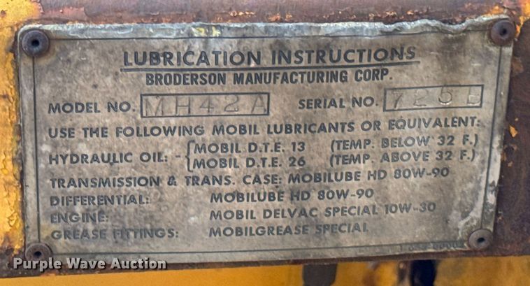 image for item EF2089 Broderson MH43A Drop hammer