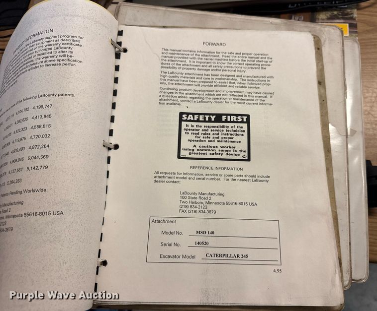 image for item EF2095 Labounty MSD140 excavator shear