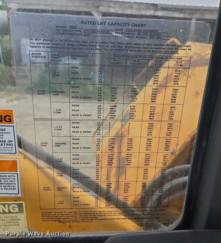 image for item EF3631 2004 Badger 1085D Cruz-Air  wheeled excavator