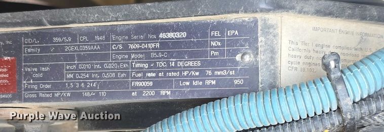 image for item EF3631 2004 Badger 1085D Cruz-Air  wheeled excavator