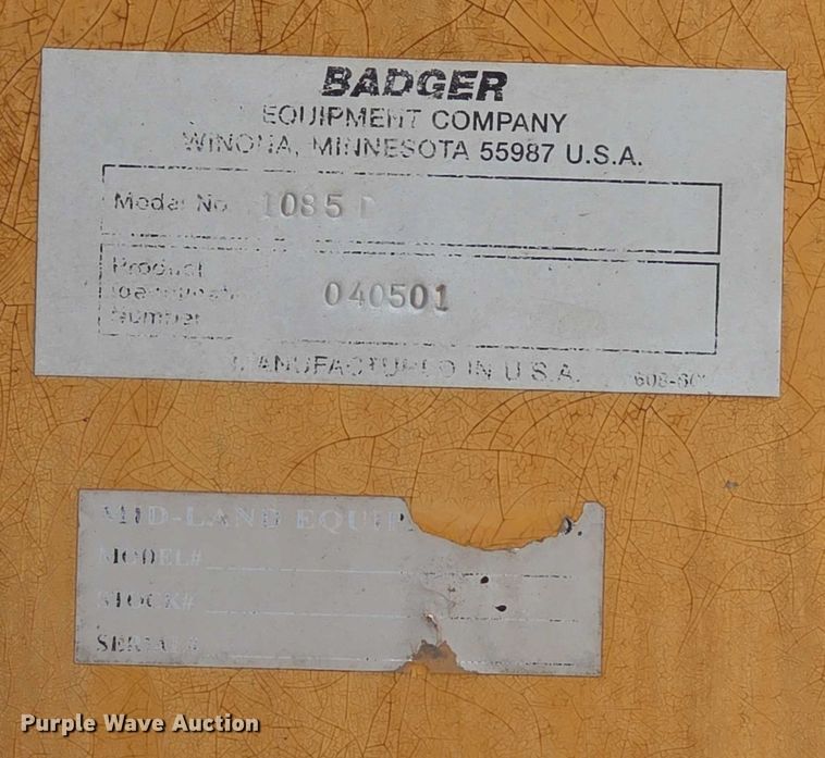 image for item EF3631 2004 Badger 1085D Cruz-Air  wheeled excavator