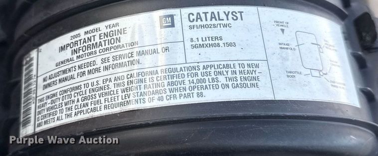 image for item EG5945 2005 GMC C5500 bucket truck