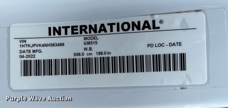 image for item EG5964 2022 Chevrolet Silverado 5500HD reel truck 