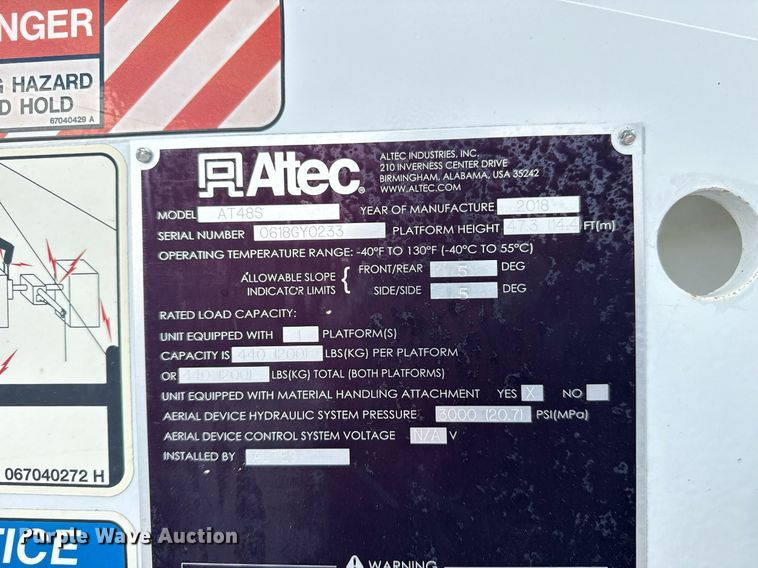 image for item EG5977 2018 Ford F550 Super Duty bucket truck