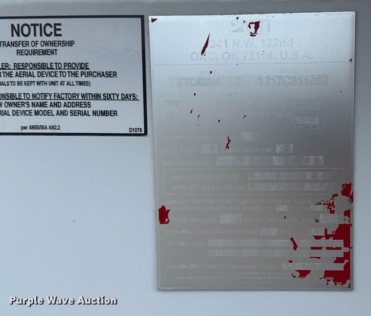 image for item EG5978 2017 Ford F550 Super Duty Crew Cab bucket truck