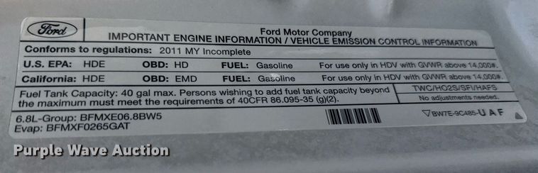 image for item EG5979 2011 Ford F450 Super Duty bucket truck