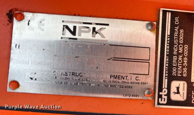 image for item EG5983 2015 John Deere 410L backhoe