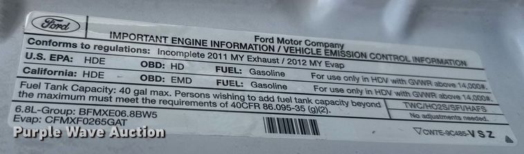 image for item EG5985 2012 Ford F450 Super Duty bucket truck