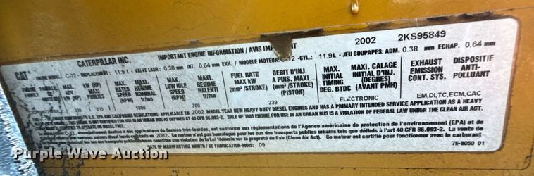 image for item EG6014 2003 Sterling Truck L9500  water truck