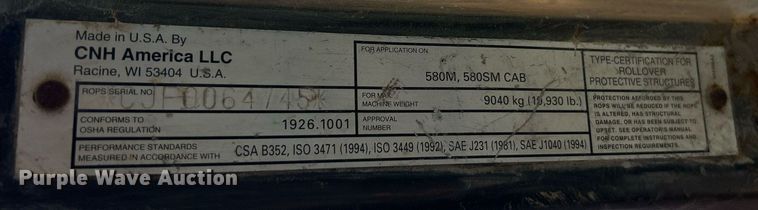 image for item EK8271 2005 Case 580 Super M Series 2 backhoe