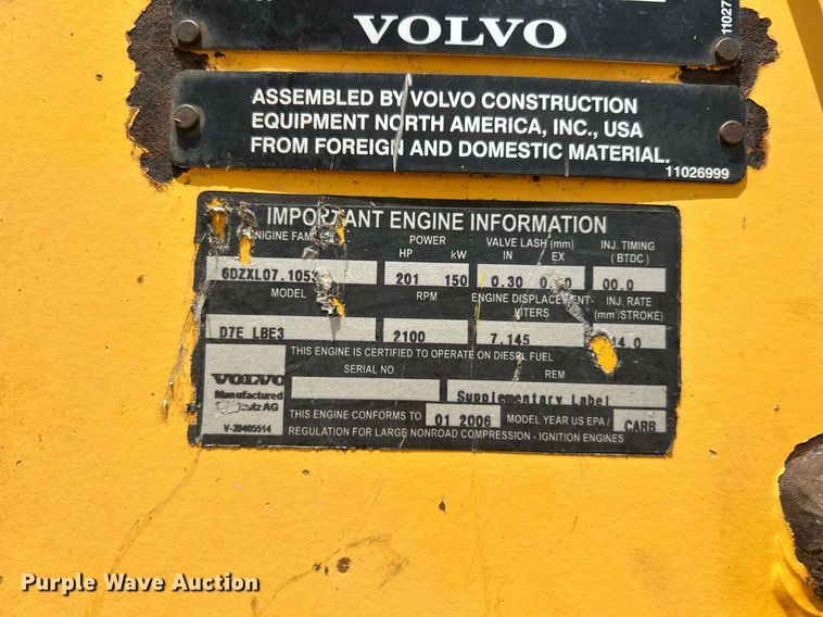 image for item EK8321 2006 Volvo L110E wheel loader