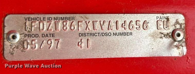 image for item EK8349 1998 Ford LT8501 dump truck