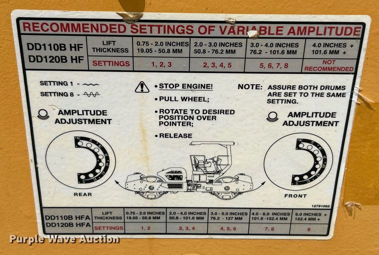 image for item EK8355 2016 Volvo DD120B double drum roller