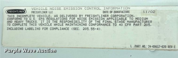 image for item EK8358 2003 Freightliner Business Class M2 dump truck