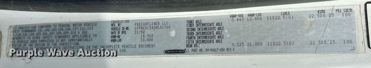 image for item EK8358 2003 Freightliner Business Class M2 dump truck