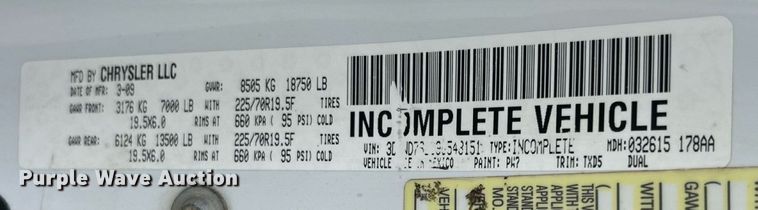 image for item EK8372 2009 Dodge Ram 5500  bucket truck