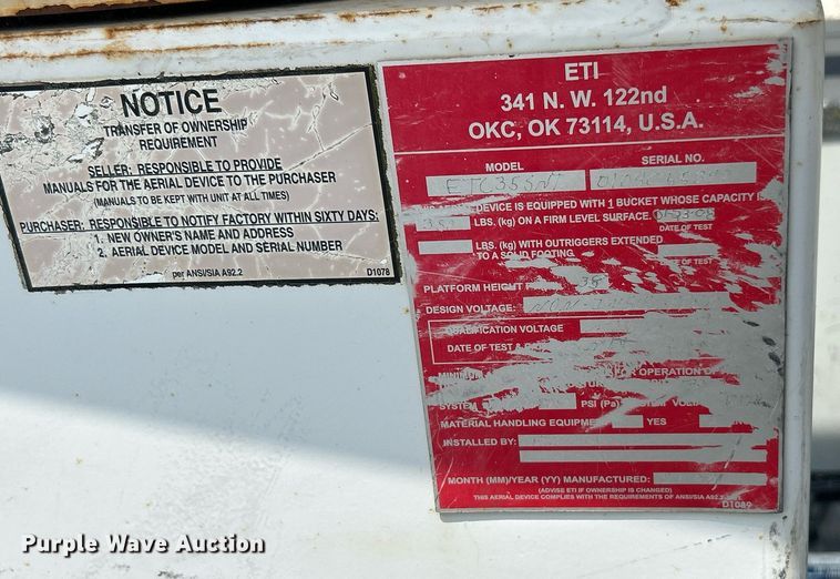 image for item EK8374 2008 Ford F450 Super Duty bucket truck