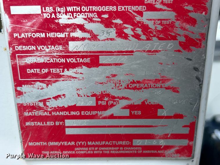 image for item EK8374 2008 Ford F450 Super Duty bucket truck