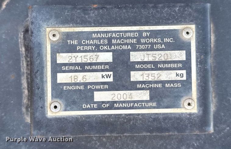 image for item EM3782 2004 Ditch Witch JT520 directional boring unit