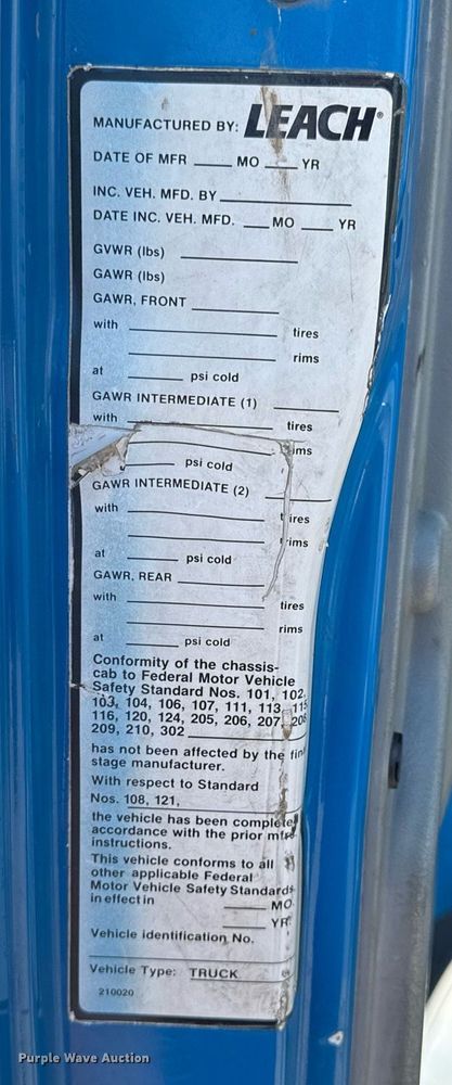 image for item EN4626 2007 International 7400 SBA 6X4 water truck