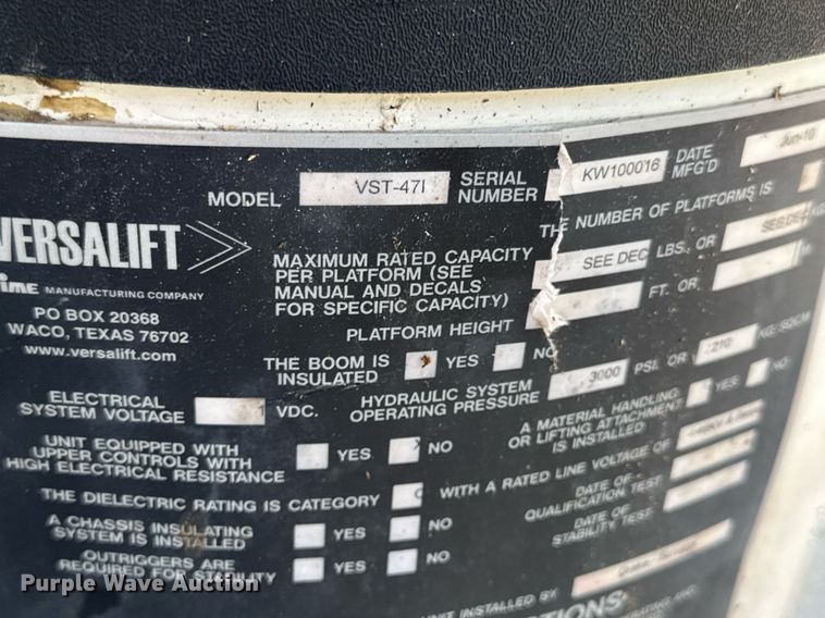 image for item EN4641 2011 Ford F550 XL bucket truck