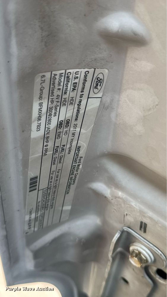 image for item EN4641 2011 Ford F550 XL bucket truck