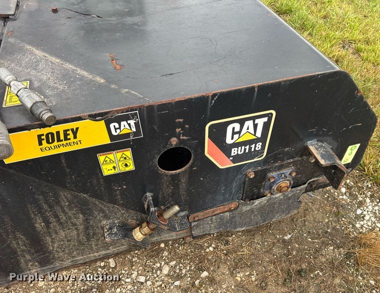 image for item EN4671 Caterpillar BU118 skid steer sweeper