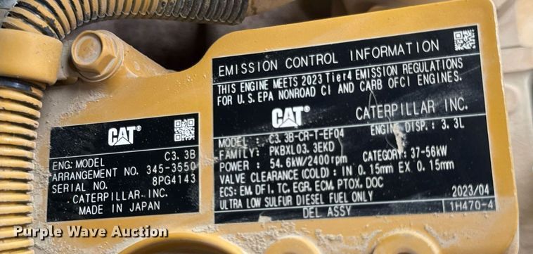 image for item EN4682 2022 Caterpillar 289D3 tracked skid steer loader