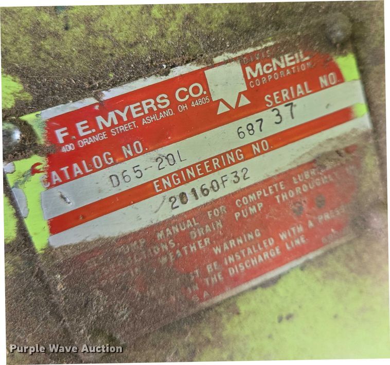 image for item EN8245 2021 Myers Ramjet RJ-0635 sewer jetter trailer