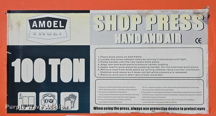 image for item EO1514 2019 Amoel SP100-100TONS shop press