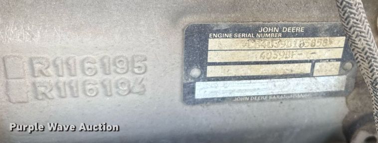 image for item ER2141 1995 Ingersoll-Rand P185WJD air compressor