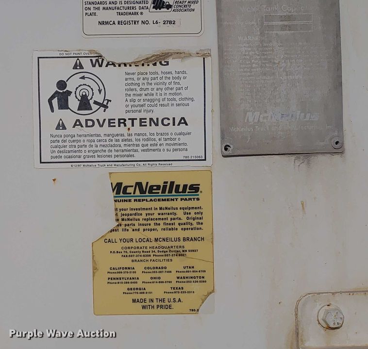 image for item ER2154 2003 Kenworth W900 ready mix truck