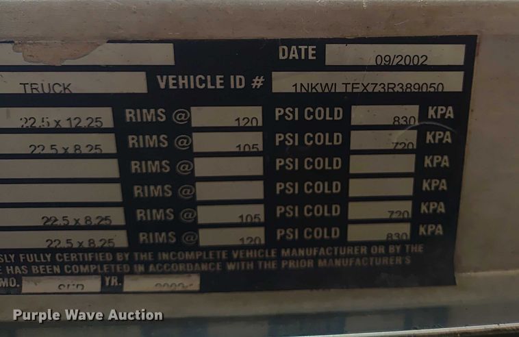 image for item ER2154 2003 Kenworth W900 ready mix truck