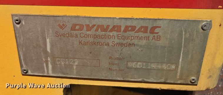 image for item FB9425 1999 Dynapac CC122 double drum vibratory roller