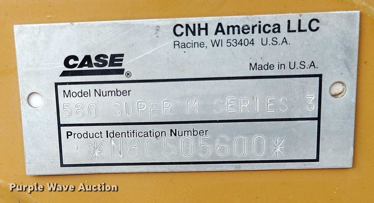 image for item IP9633 2008 Case 580 Super M Series 3 backhoe