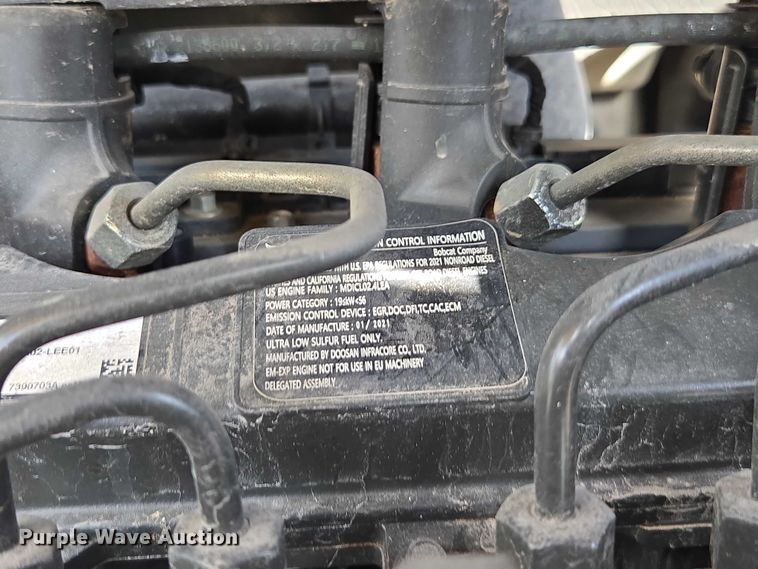 image for item YA0745 2021 Bobcat E60 mini excavator