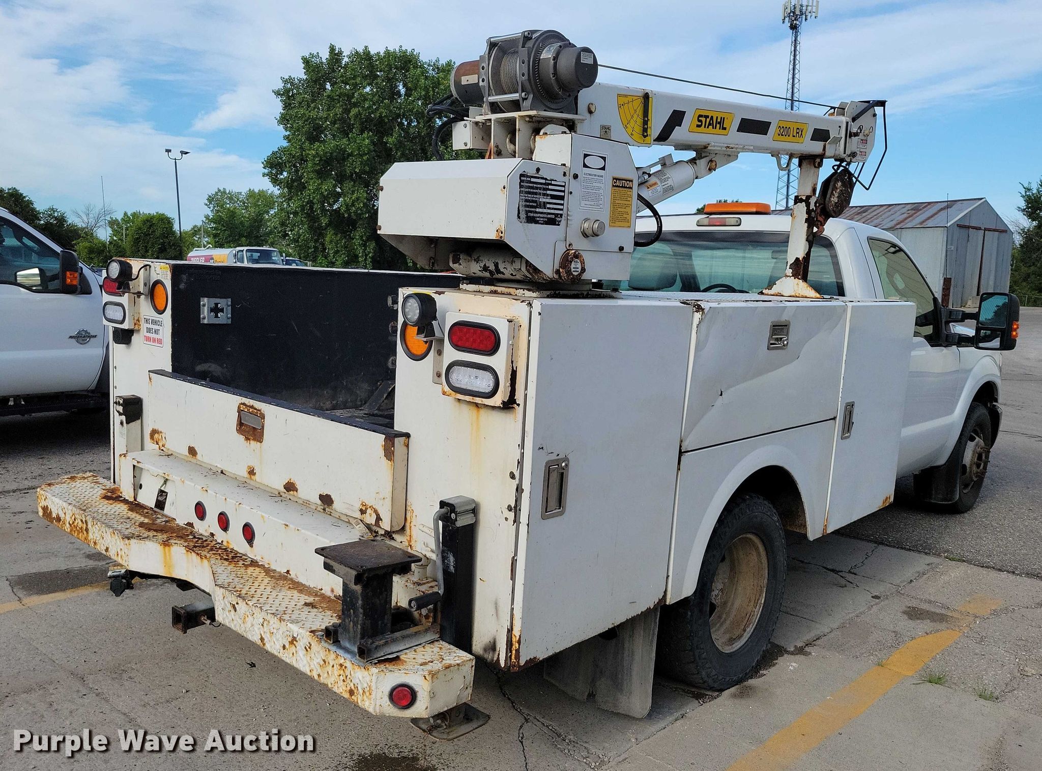2012 Ford F350 utility bed pickup truck in Des Moines, IA | Item