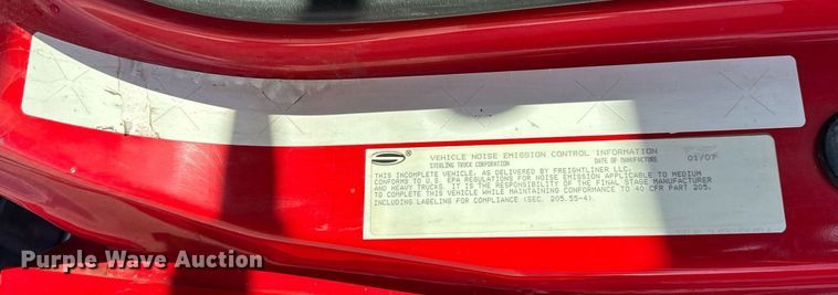 image for item DJ9371 2007 Sterling L7500 dump truck