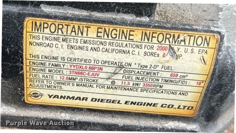 image for item DJ9502 2000 John Deere Gator utility vehicle