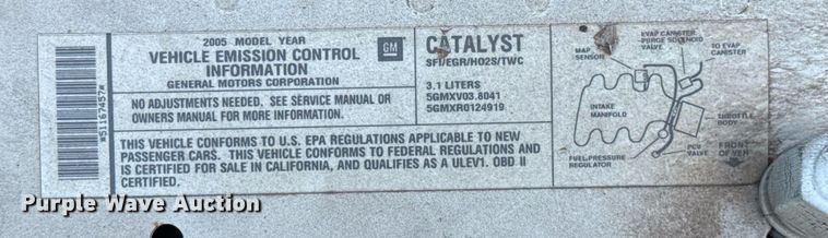 image for item DO7184 2005 Buick Century 