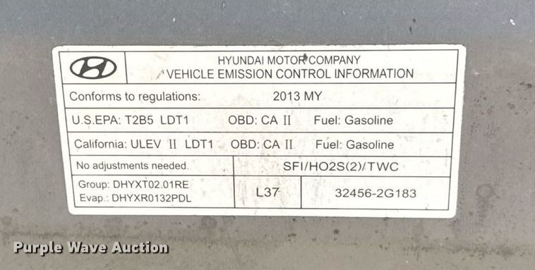 image for item DO7188 2013 Hyundai Tucson SUV