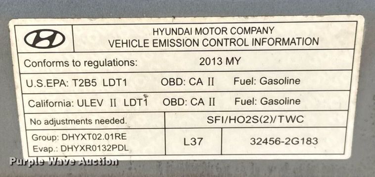 image for item DO7189 2013 Hyundai Tucson SUV