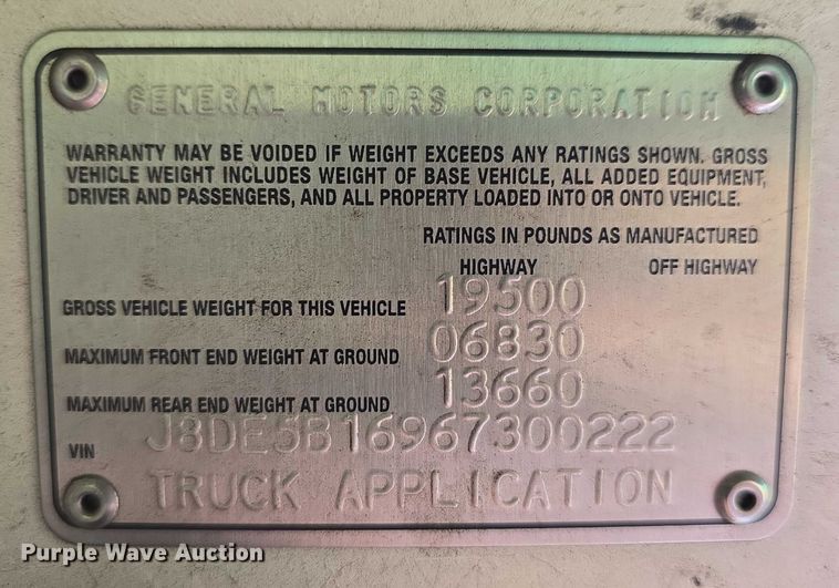 image for item DR3906 2006 GMC W5 refuse truck