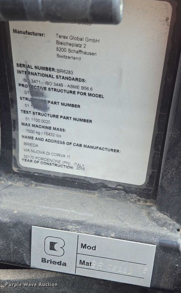 image for item DR3909 2017 Genie GTH-5519 telehandler