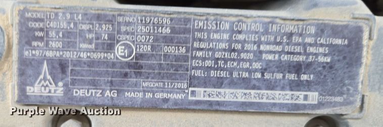 image for item DR3909 2017 Genie GTH-5519 telehandler